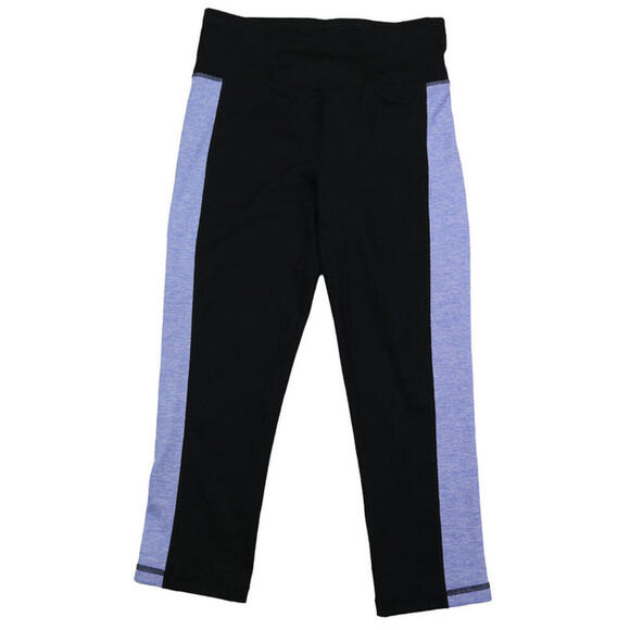 Ideology Women's Colorblocked Cropped Leggings Noir Pery Ice sz. XXL - Picture 3 of 5